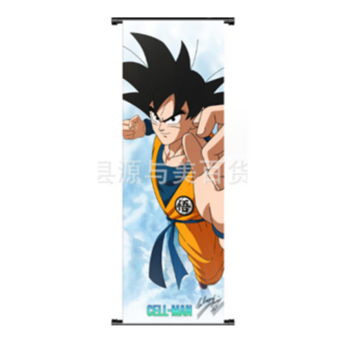wall scroll goku punch