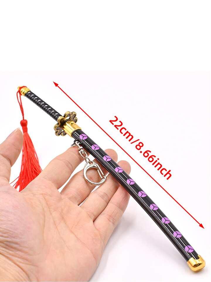 Pack of 3 medium Button  size mix katana keychain 25cm ( eff price - 145 )