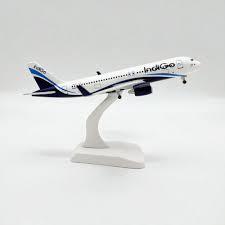 20 cm Airplane diecast model Indigo A320