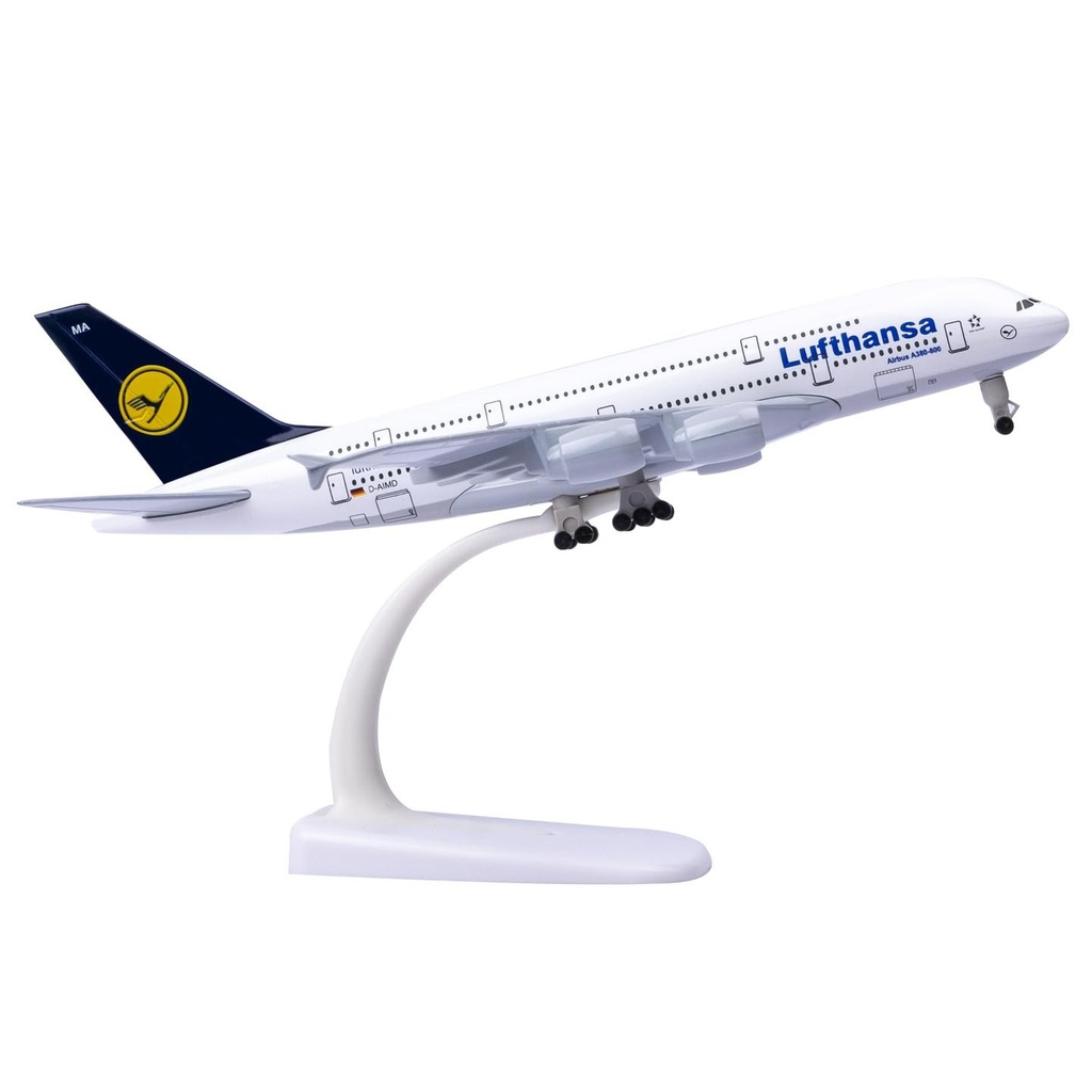 20 cm Airplane diecast model Lufthansa A380