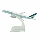 16 cm Airplane diecast model CATHAY PACIFIC A350