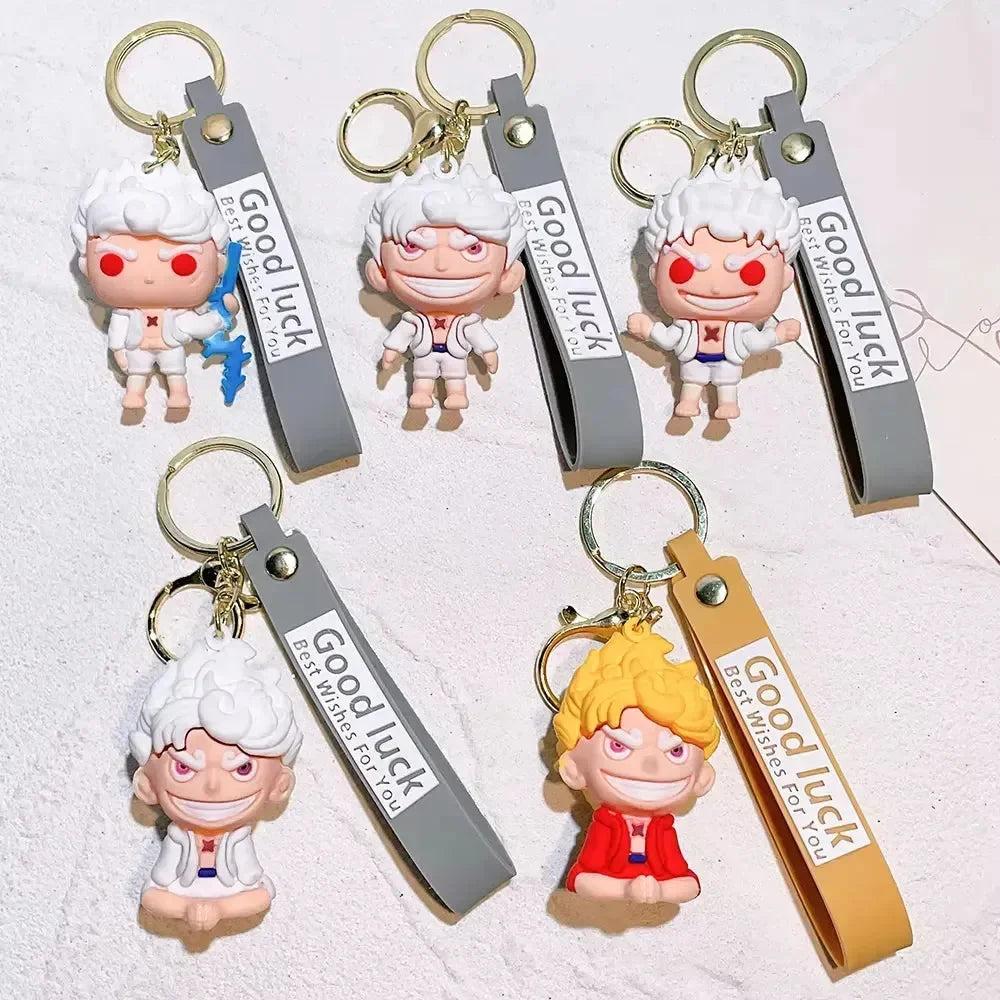 Gear 5 Luffy random Rubber Keychain Pack of 3 (eff price 35)