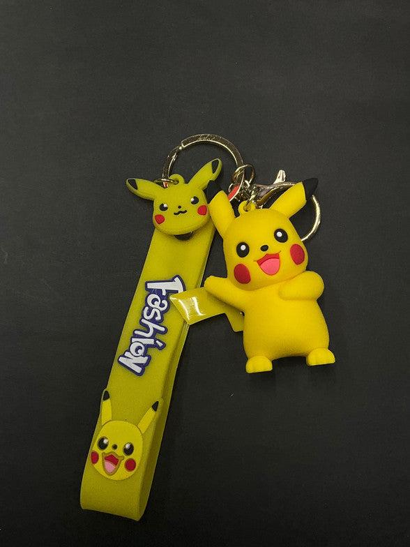 Pikachu Rubber Keychain Pack of 3  (eff price 35)