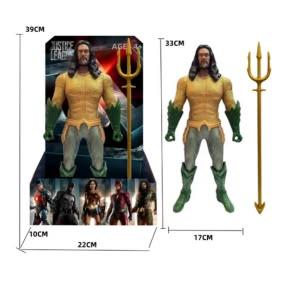 13 inch (33CM) Aqua-man model made ofhigh quality pvc material, with joints that can rotate