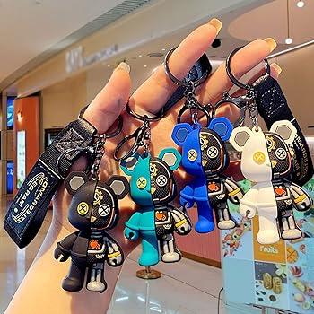 Cute bear Rubber Keychain Pack of 3 (eff price 35)