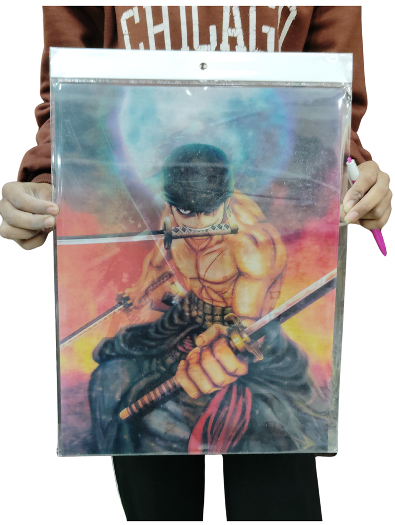 Zoro attack 3d poster pack of 2 ( eff price 90)