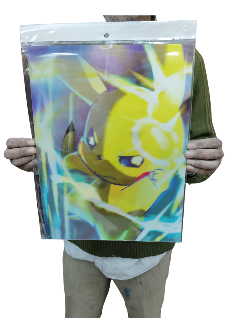Pikachu 3d poster pack of 2 ( eff price 90)