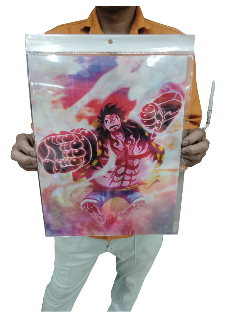 Luffy 3d poster pack of 2 ( eff price 90)