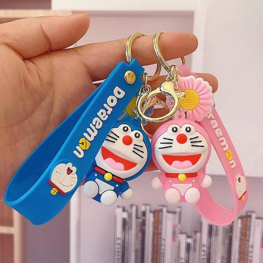 3pcs  Doremon Rubber Keychain Pack of 3 (eff price 35)