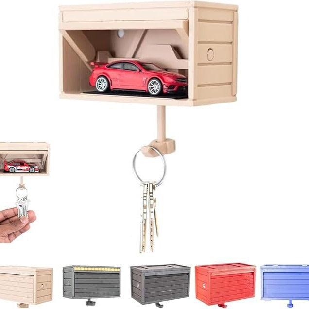 Car garage keychain holder