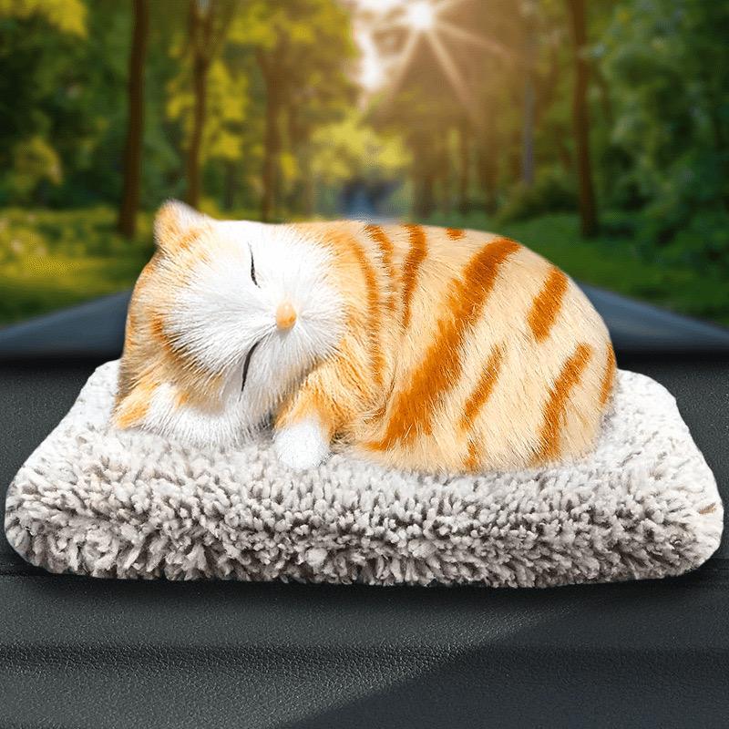 Mini size sleeping cat showpiece Pack of 2 ( Net price - 85 )Random colour with music
