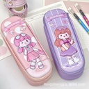 Pack of 2 Cute girl pencil pouch with double layer (net price 125)
