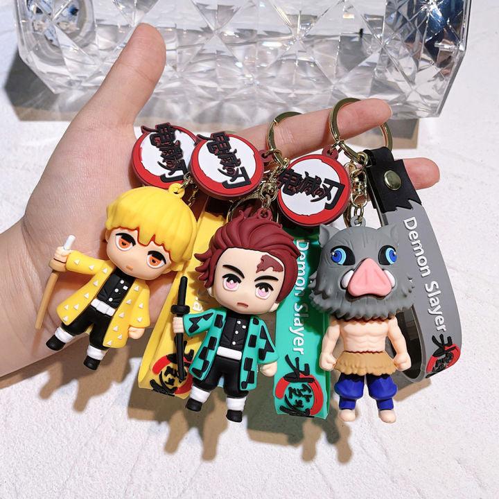 Zenitsu/Tanjiro/Inosuke Mix Rubber Keychain pack of 3 (eff price 35)