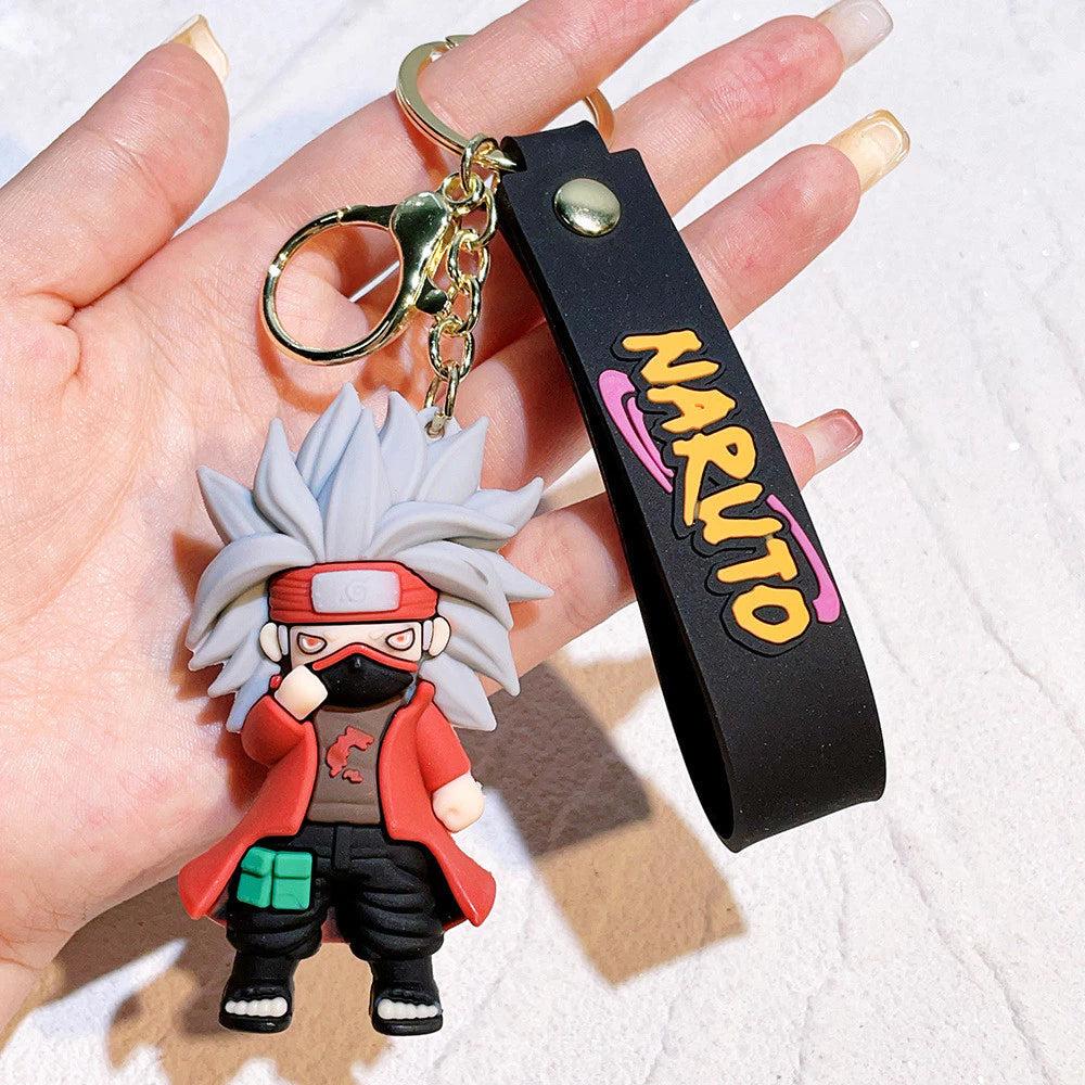 New Kakashi with Red Jacket Rubber keychain Pack of 3 (eff price 35)