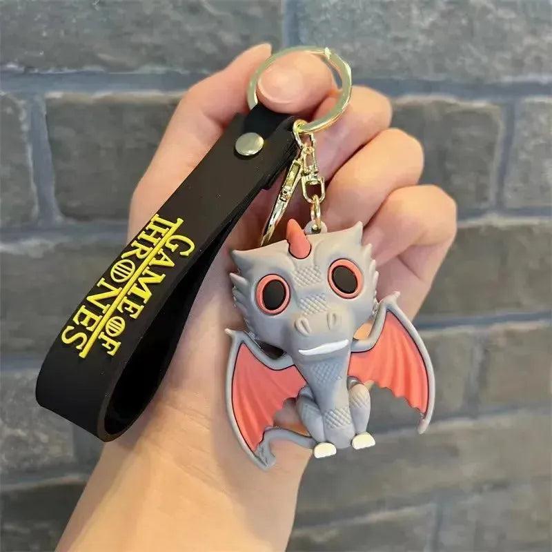 Game of Thrones Dragon Rubber Keychain Pack of 3 (eff price 35)