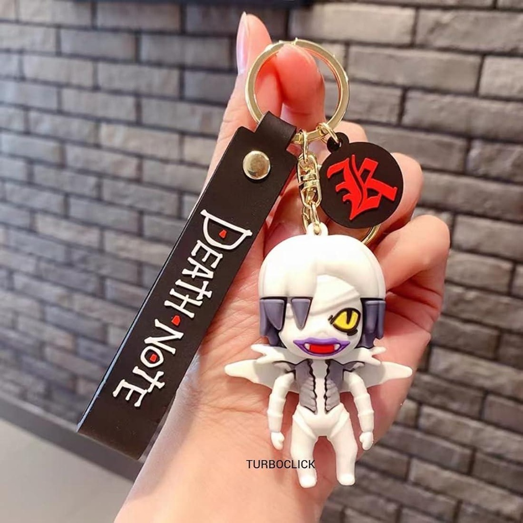 Deathnote Rem rubber keychain pack of 3 (eff price 35)