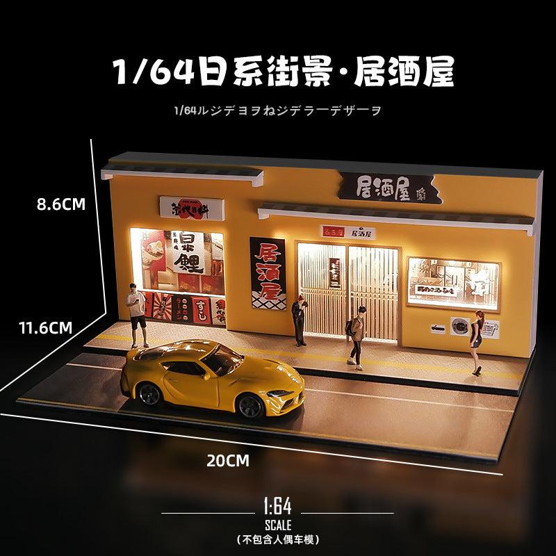 1:65 resturant parking scene(no car & people)