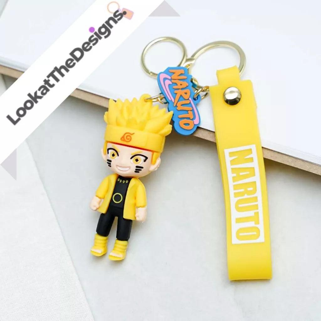 New Natuto Yellow Rubber Keychain Pack of 3 (eff price 35)