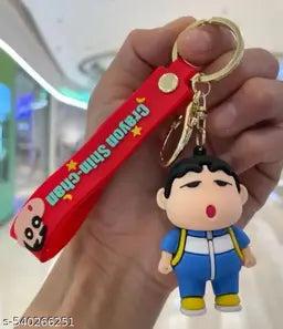 Shinychan in Blue Clothes rubber keychain pack of 3 (eff price 35)