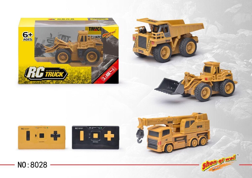 1:43 Remote control mini Construction Vehicle - 1 pcs