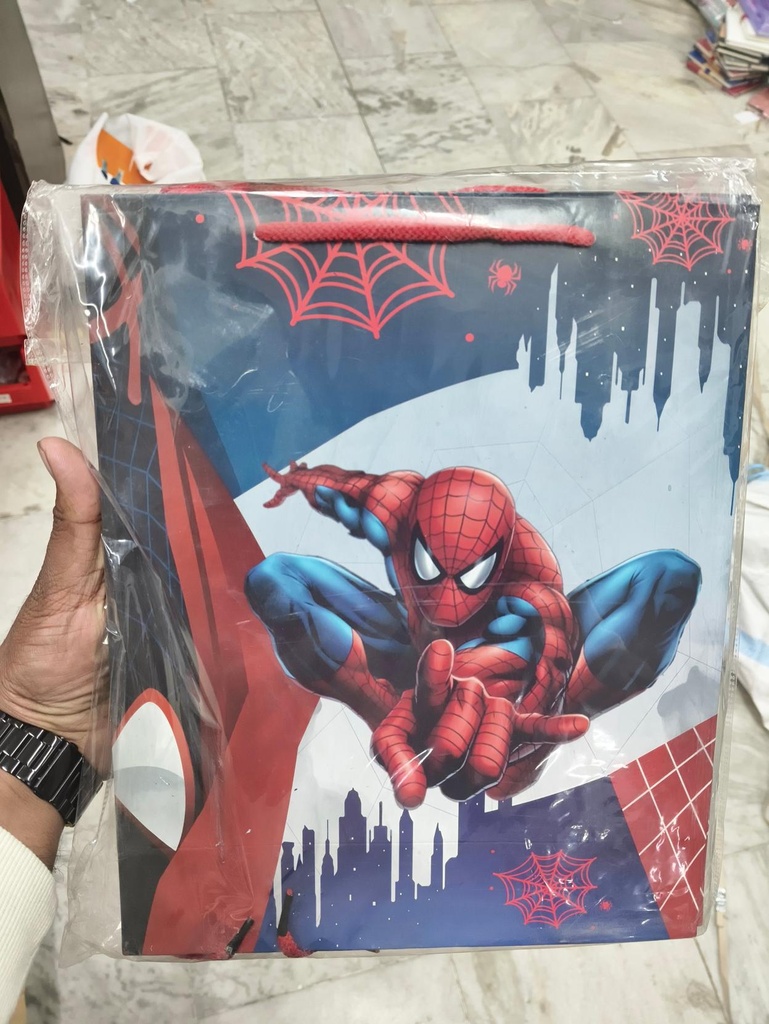 New Spidy Theme Medium size paper gift bag (Pack of 12)