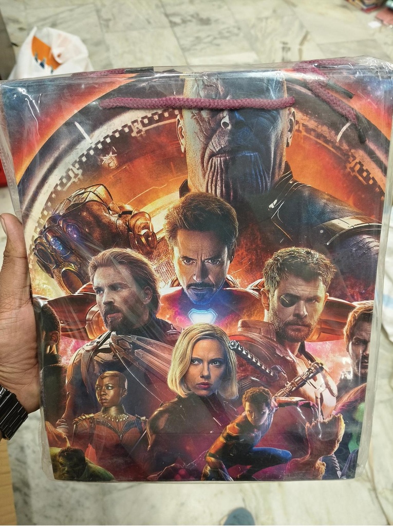 New Mavel Theme Medium size paper gift bag (Pack of 12)