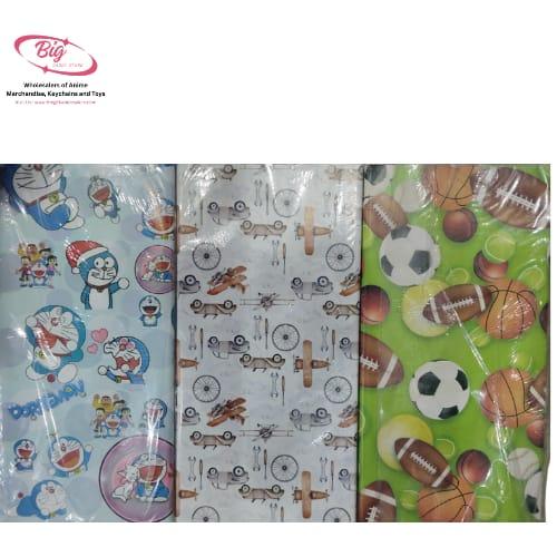 Doremon/ football mix design wrapping sheet pack 50