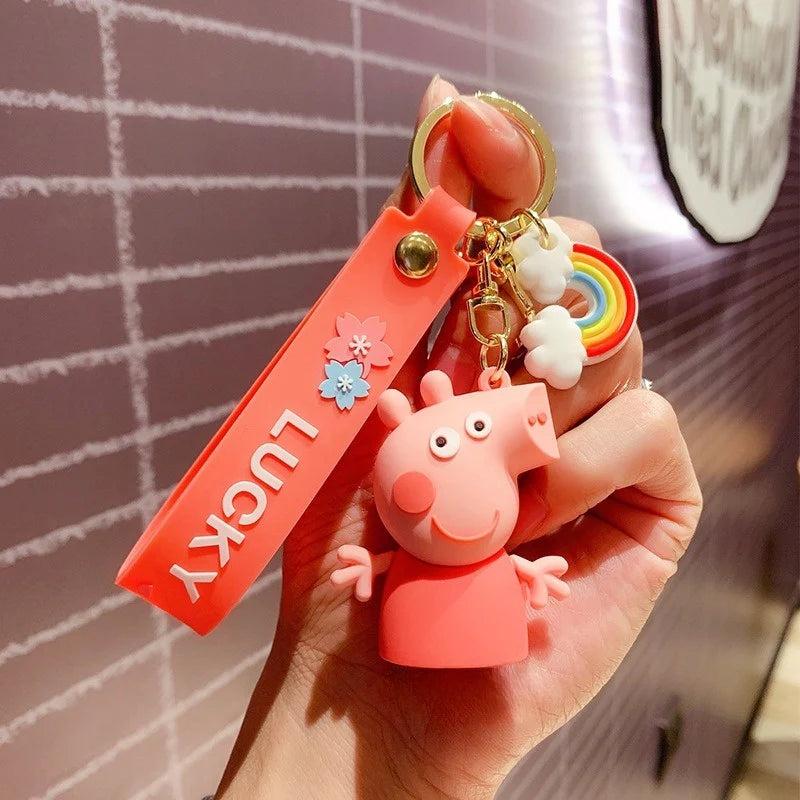 New Female Peppa Rubber Keychain Pack of 3 (eff price 35)