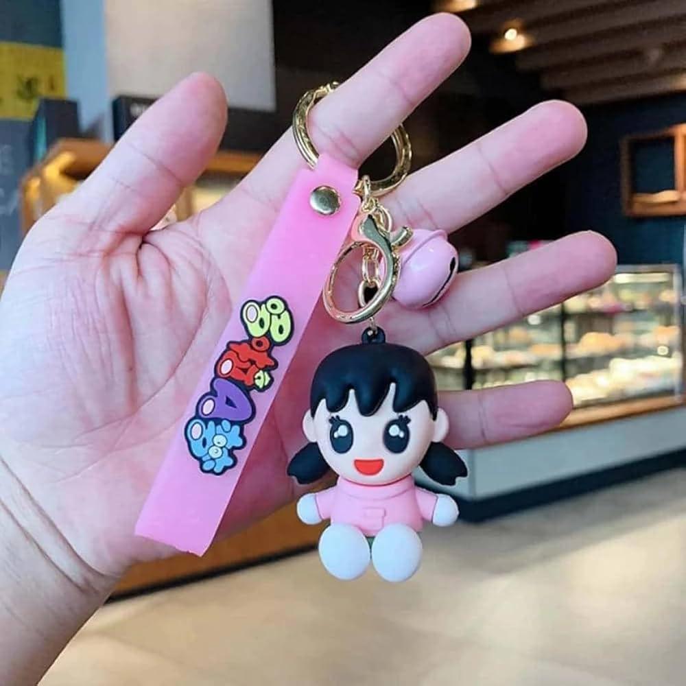 New Dora Shuzuka Pink Rubber Keychain Pack of 3 (eff price 35)