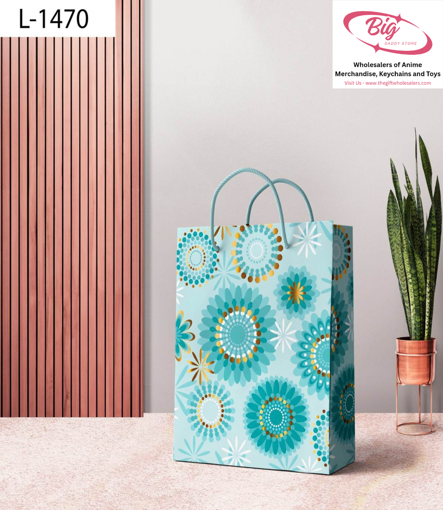 Large size paper gift bags L-1470 (Pack of 12)