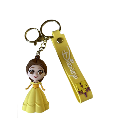 New Cute Cindrella Yellow Girl rubber keychain pack of 3 (eff price 35)
