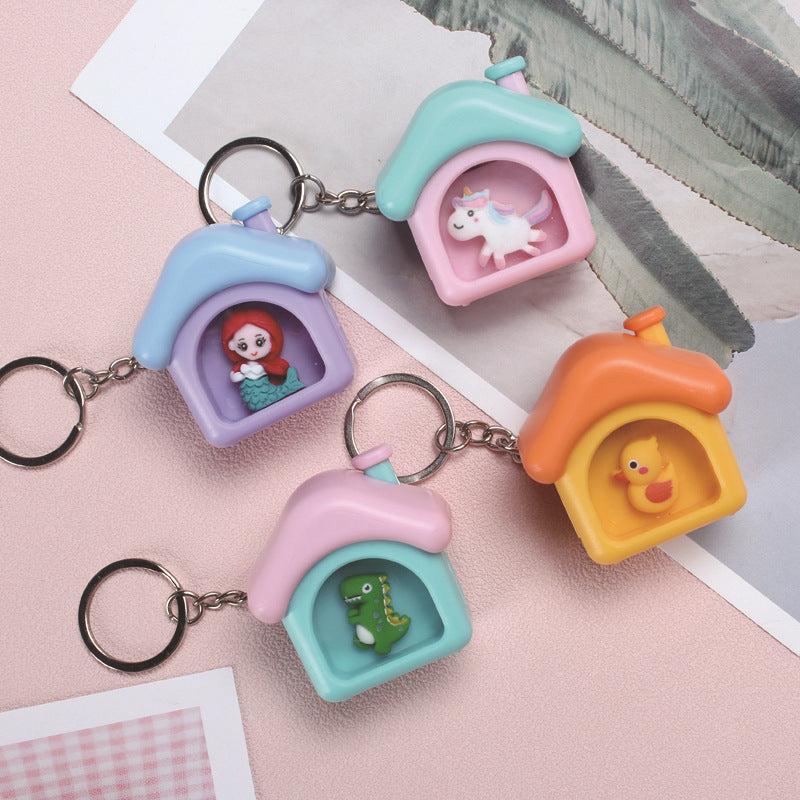 12pc-  Cute Hut Light  keychain net price 70
