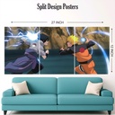 Naruto / itachi / sasuke mix design split poster pack of 3 (net price 40)