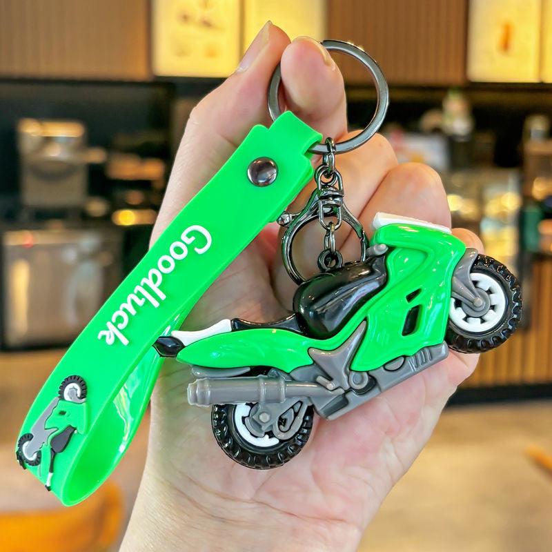 Fast & Furious Green bike rubber keychain Pack of 3 (eff price 35)