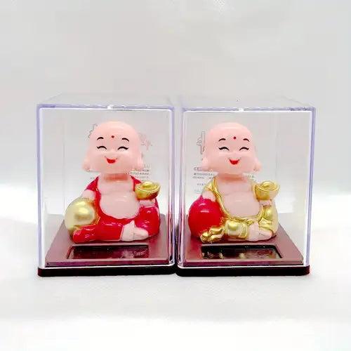 Mini solar budha bobblehead in plastic box  pack of 3 ( net price - 110 )