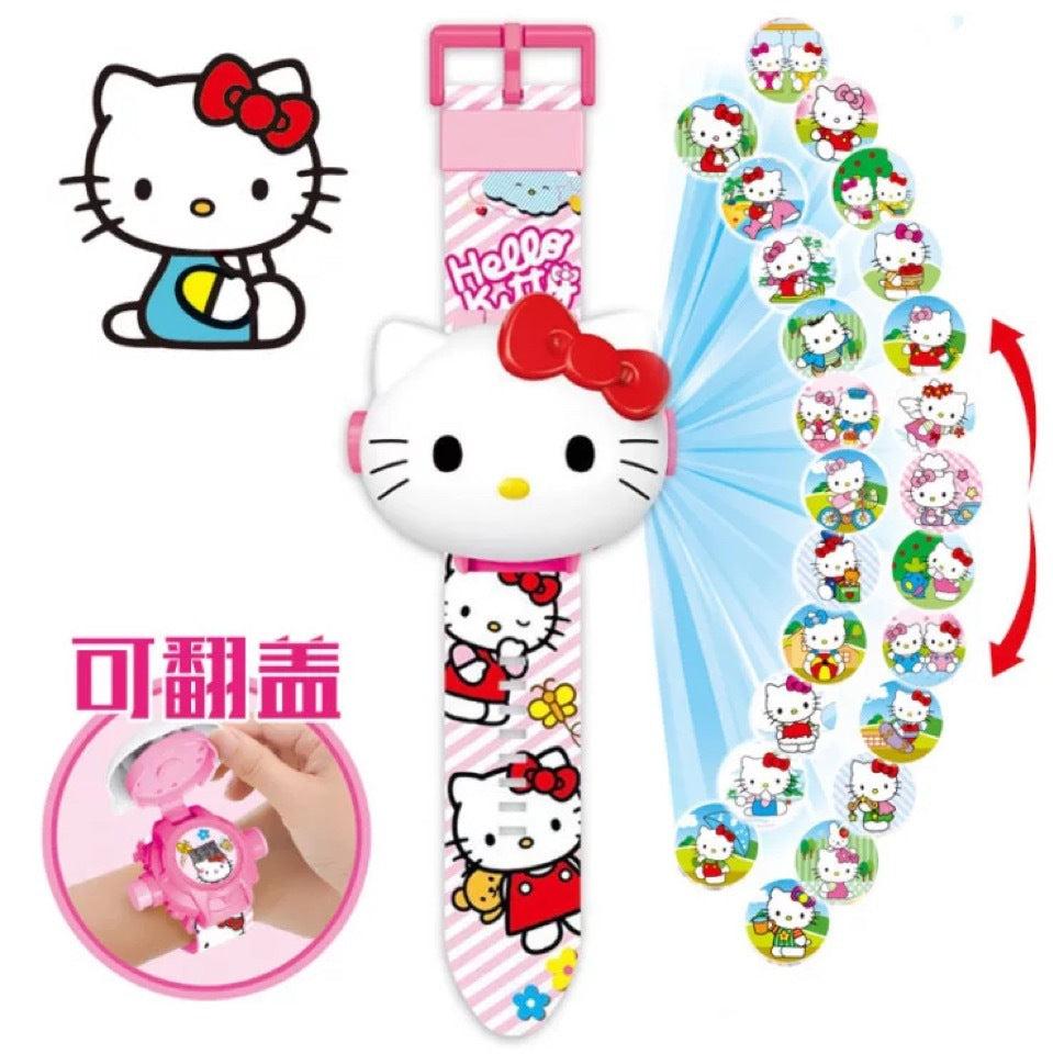 6PCS - Kitty Projection Watch NET PRICE 104 ₹
