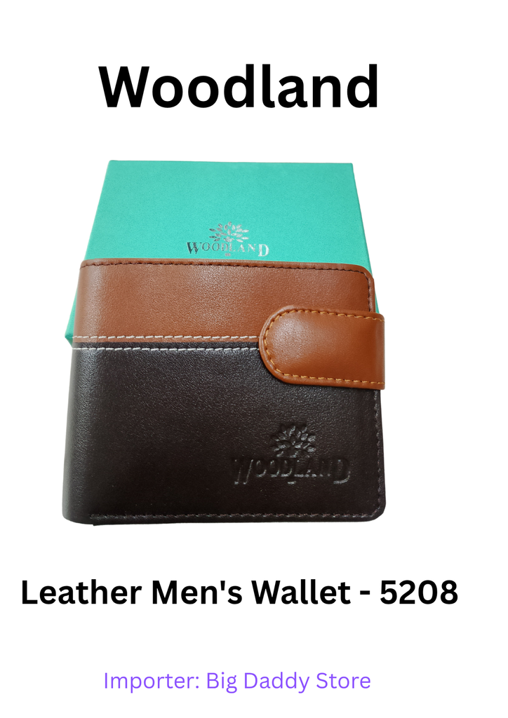 Wodland Men's Leather Button Wallet (Mix Colour)