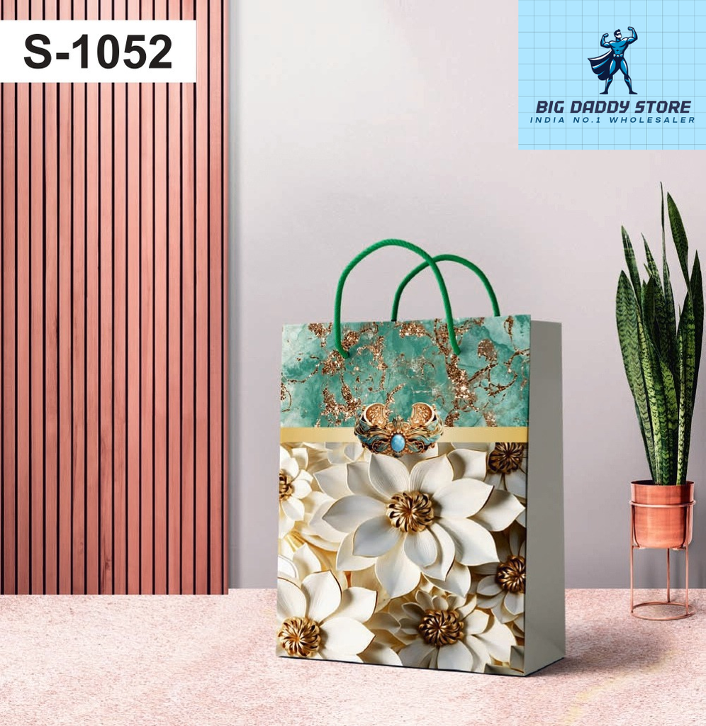Small size paper gift bags S-1052 (Pack of 12)