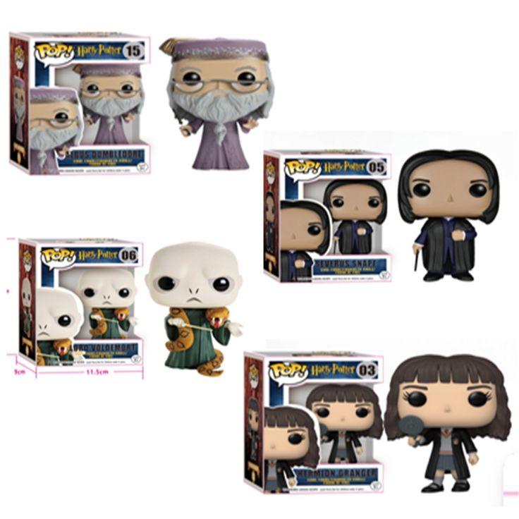 Set of 4 - Magic boy HP dumbledoor, snape, hermoine and voldemort -fun pop figures net price 155