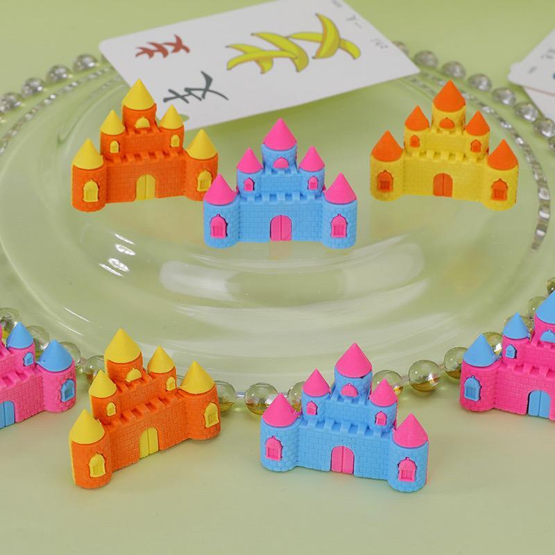 Castle  Shape Eraser 36pcs  (eff price 5.7 )