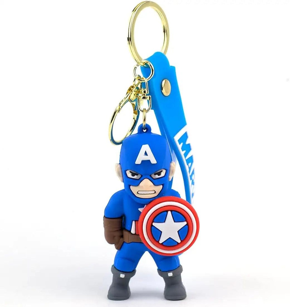 Captain america Rubber keychain pack of 3 (eff price 35)