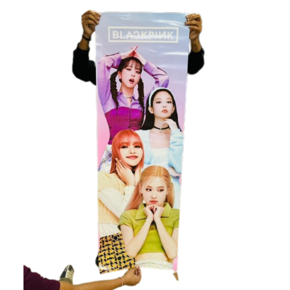 Black pink Paper posters 140 x 46 cm