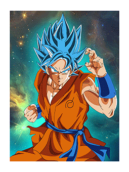 DBZ Running 3d Poster