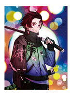 demon slayer with sword Poster