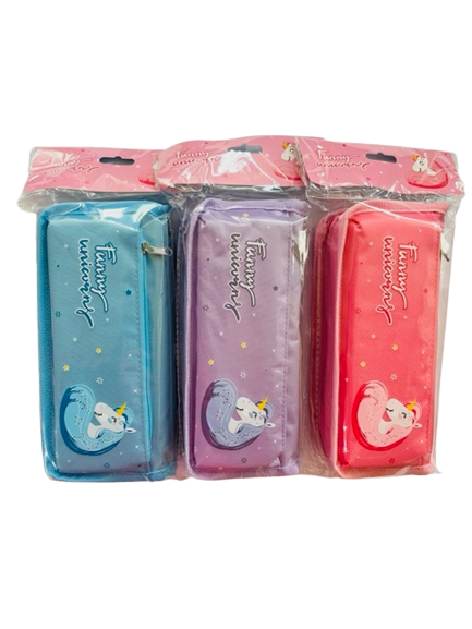 funny unicorn pencil box