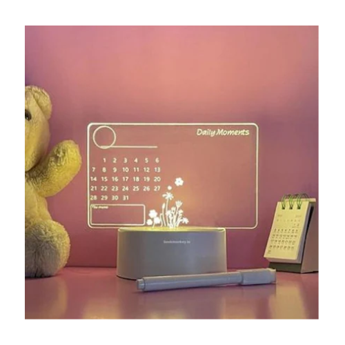 Calender 3d lamp with marker