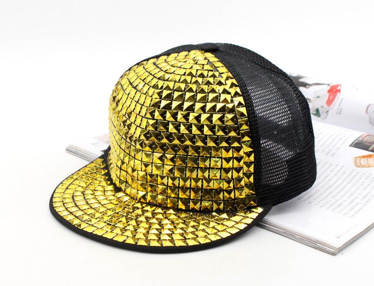Golden Shine Hip Hop Cap