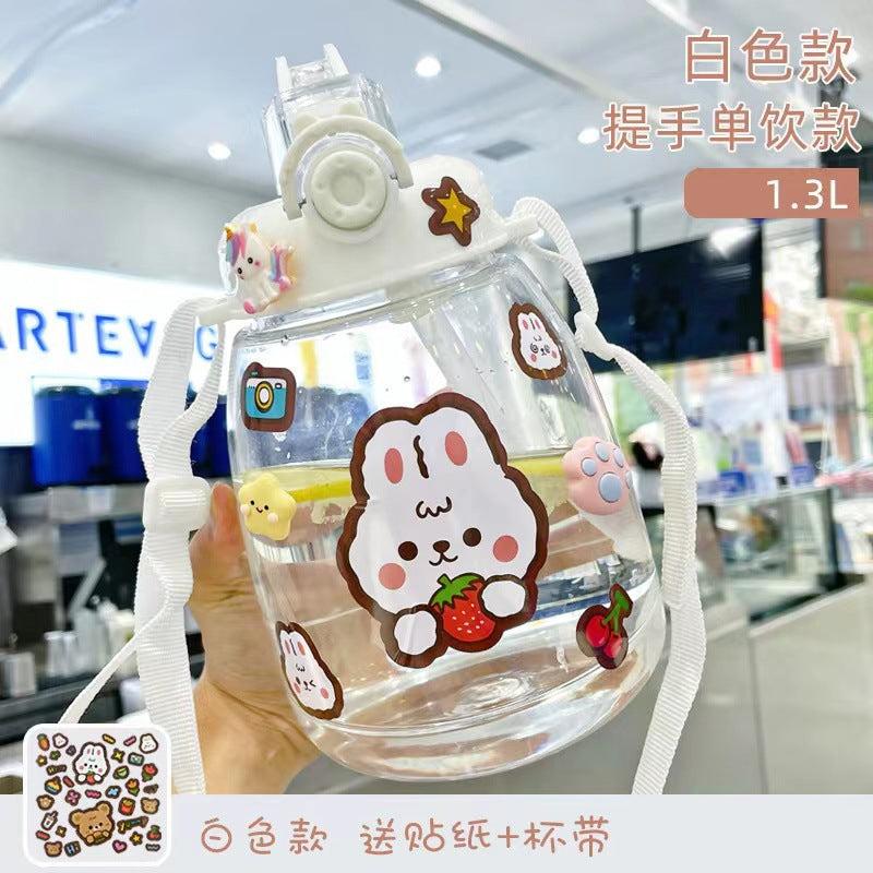 1300 Ml Pot Belly Bottle white