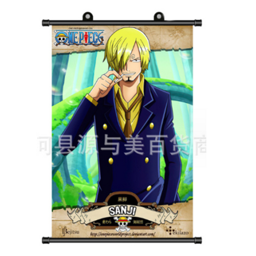 Wall scroll Sanji smoking