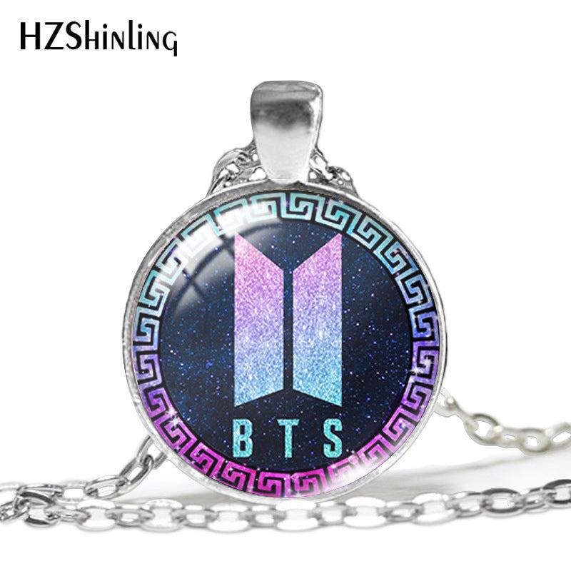 (set of 6) Round BTS Necklace - Random BTS Designs